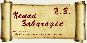 Nenad Babarogić vizit kartica